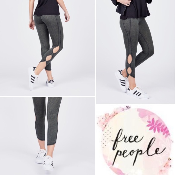Free People Pants - Free People Movement Cut Out Side Green Legging